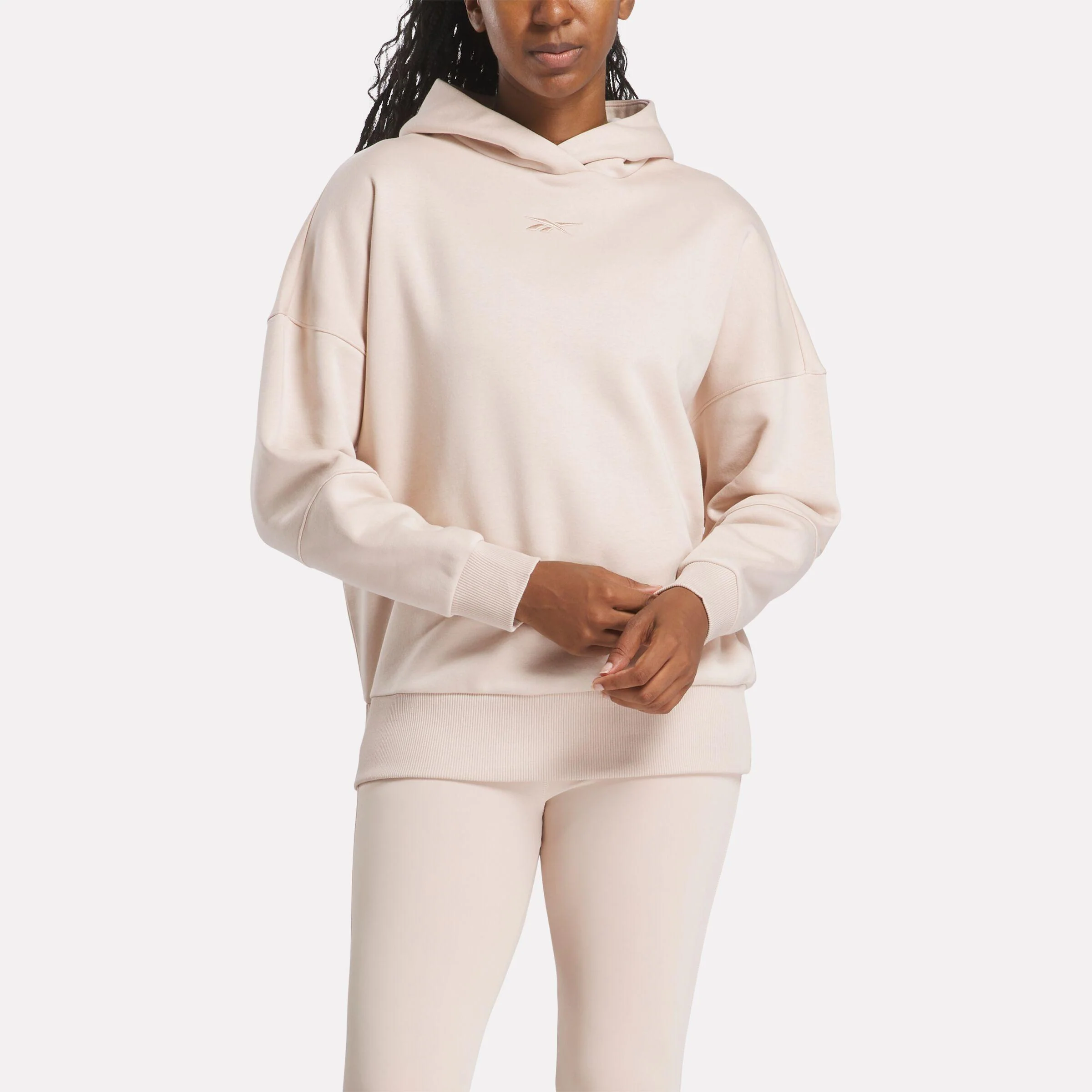 Reebok Apparel Women Lux Oversized Hoodie MUTED CLAY