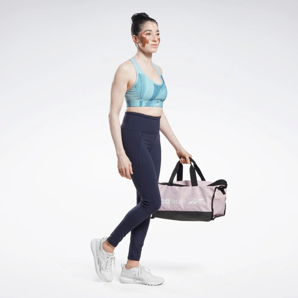 Reebok Apparel Women Lux Perform Allover Print Racer Bra STEBLU - Image 2