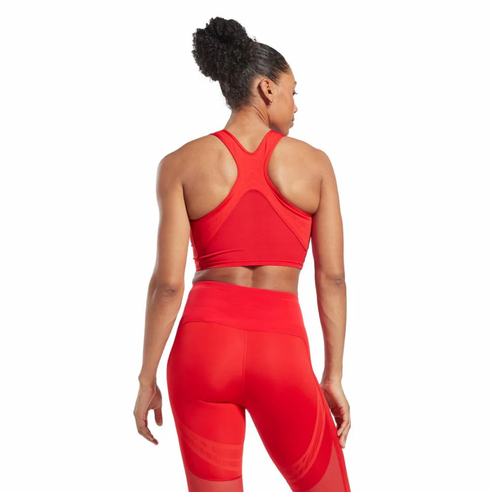 Reebok Apparel Women Lux Perform Crop Top VECRED - Image 3
