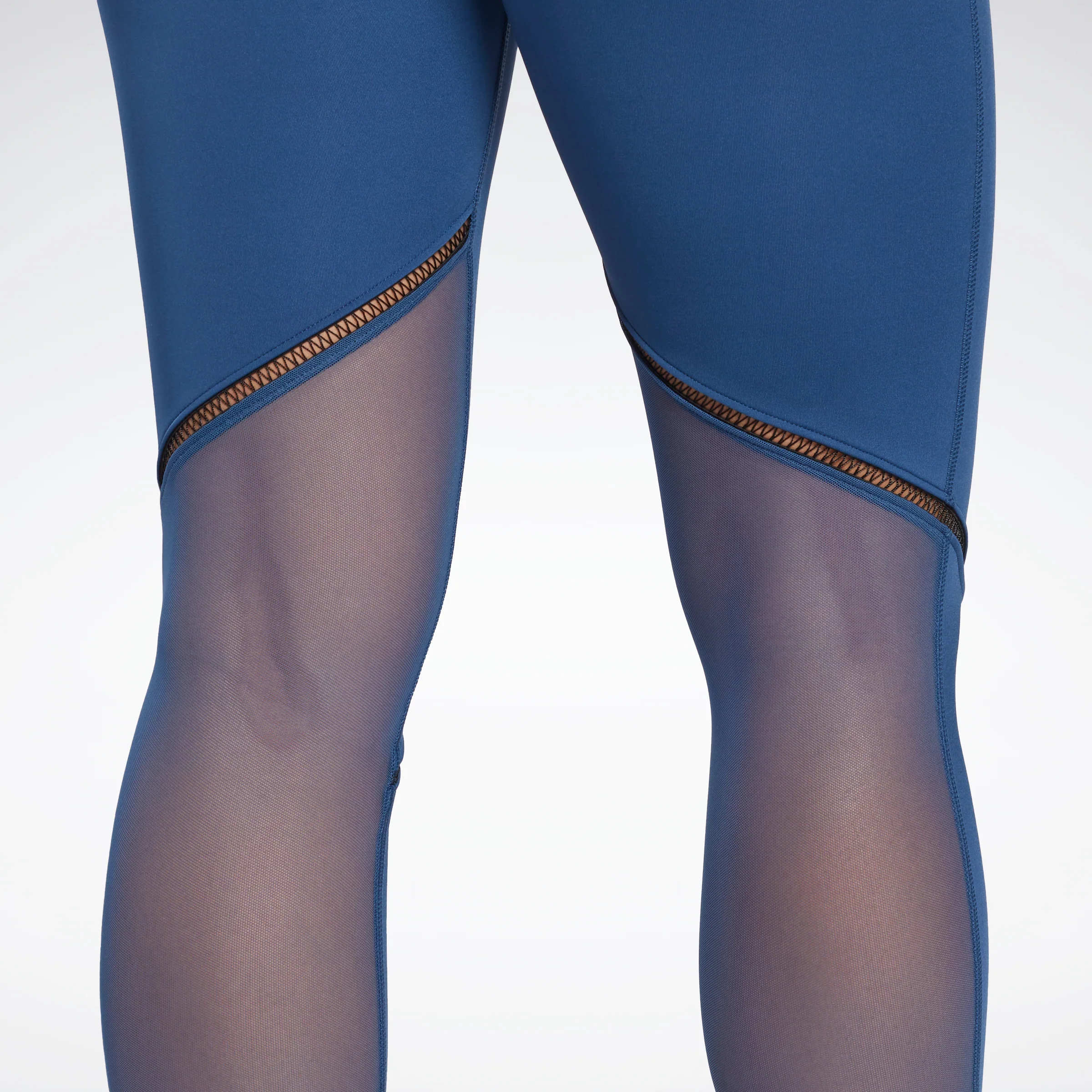 Reebok Apparel Women Lux Perform Perforated Leggings Batblu - Image 5
