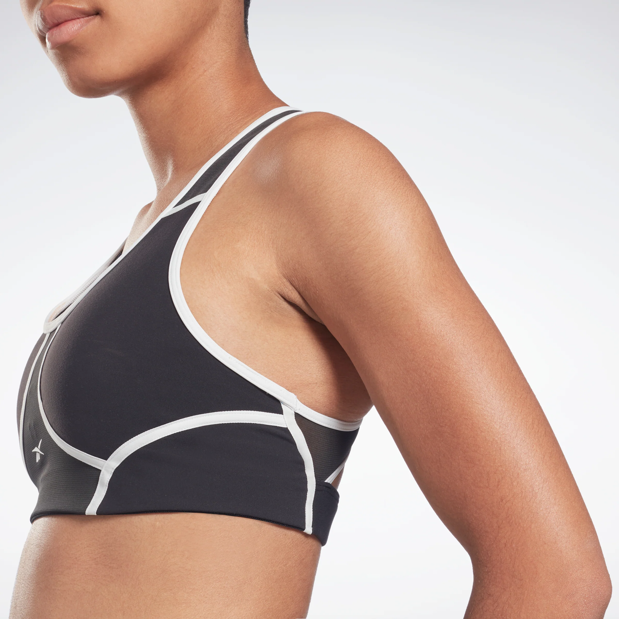 Reebok Apparel Women Lux Racer Colorblocked Padded Bra Black - Image 5
