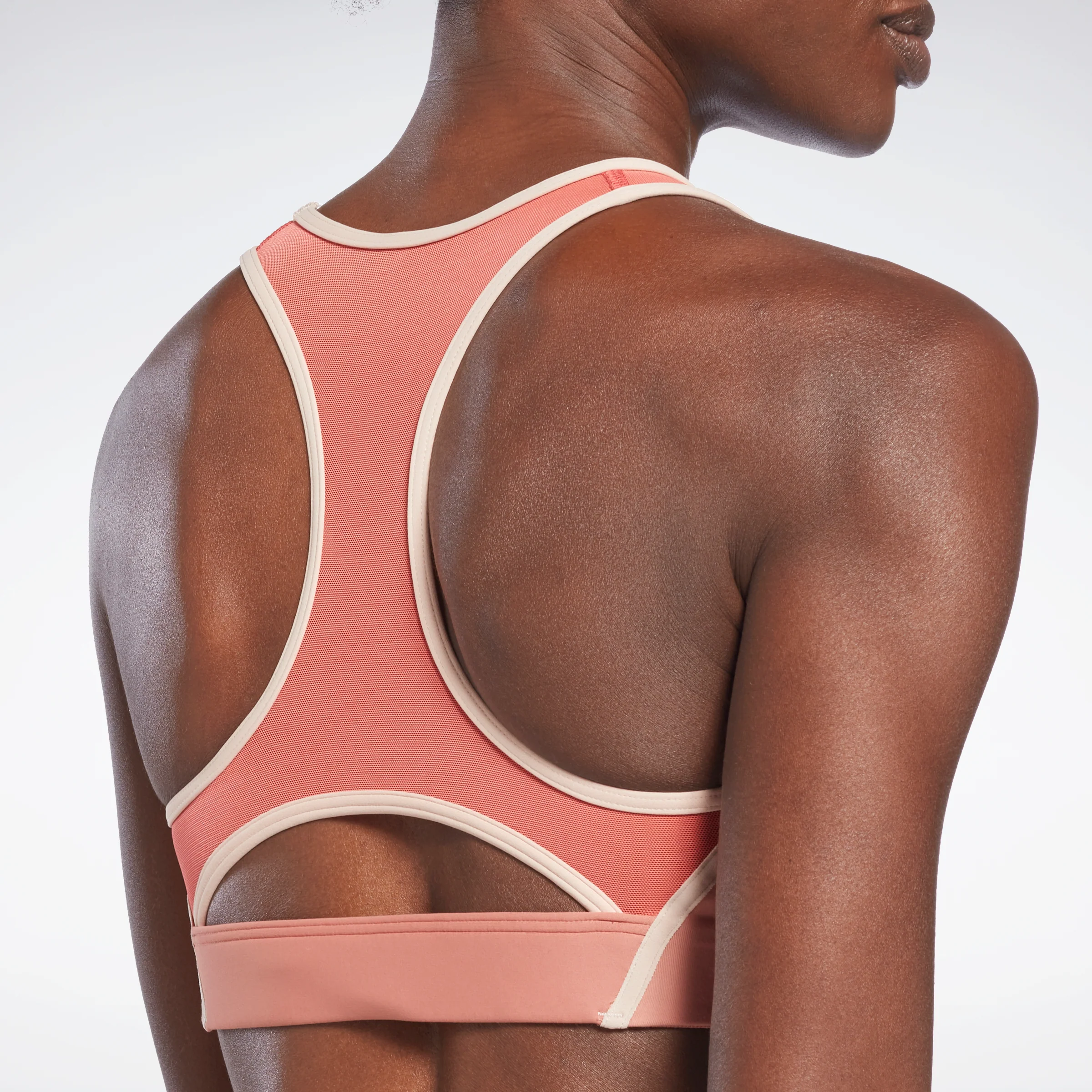 Reebok Apparel Women Lux Racer Colorblocked Padded Bra Cancor - Image 5
