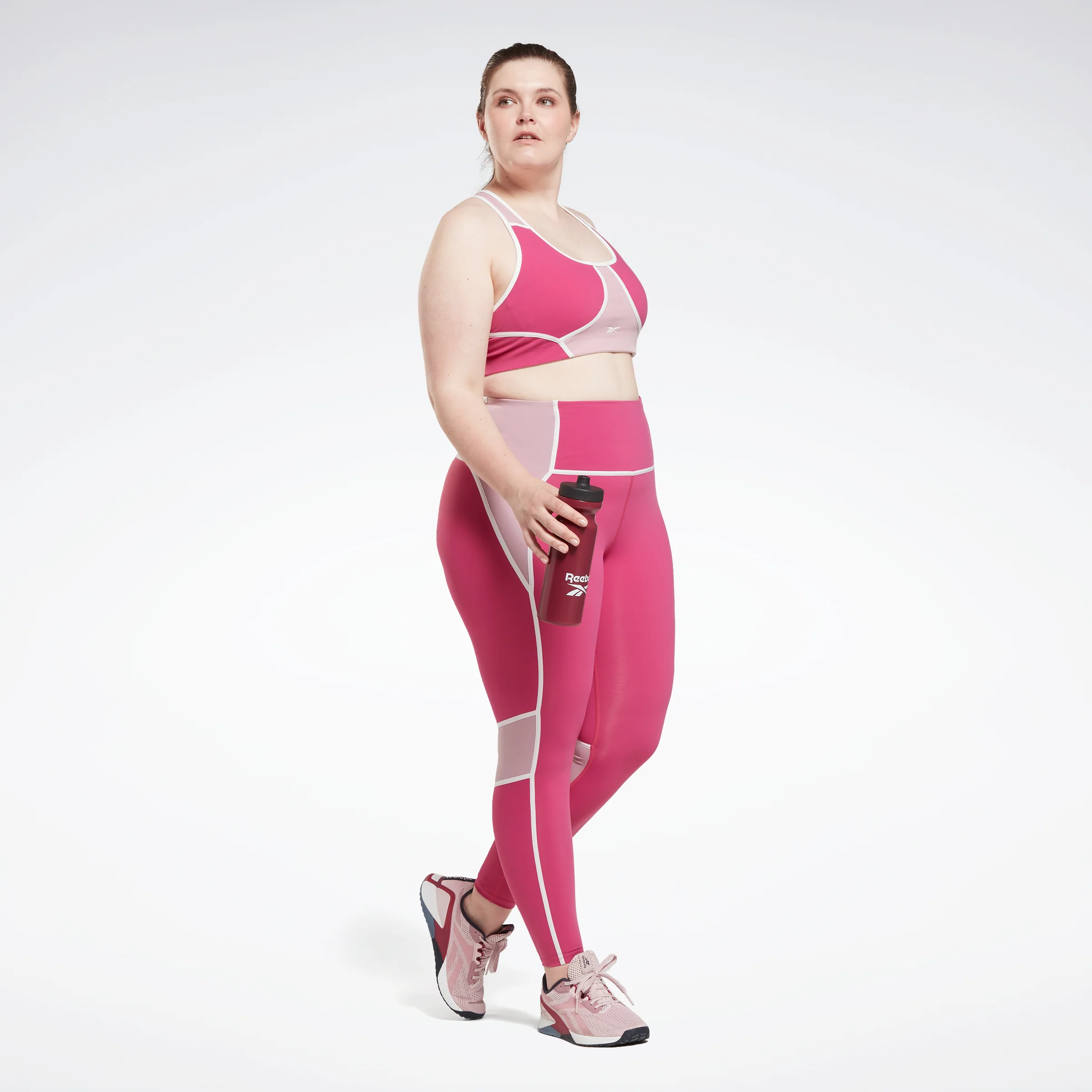 Reebok Apparel Women Lux Racer Colorblocked Padded Bra (Plus Size) Seprpi - Image 2