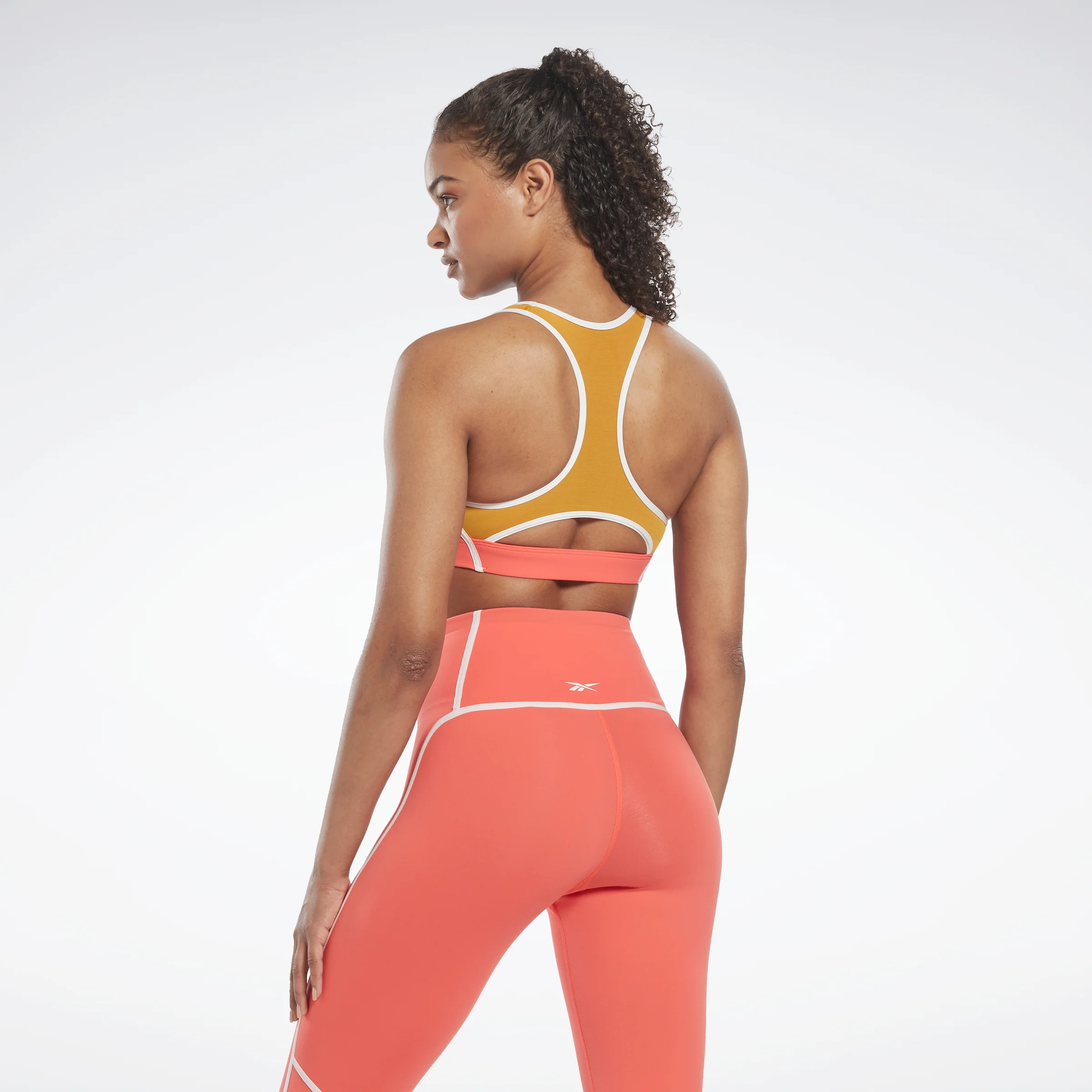 Reebok Apparel Women Lux Racer Colorblocked Padded Bra Smorfl - Image 3