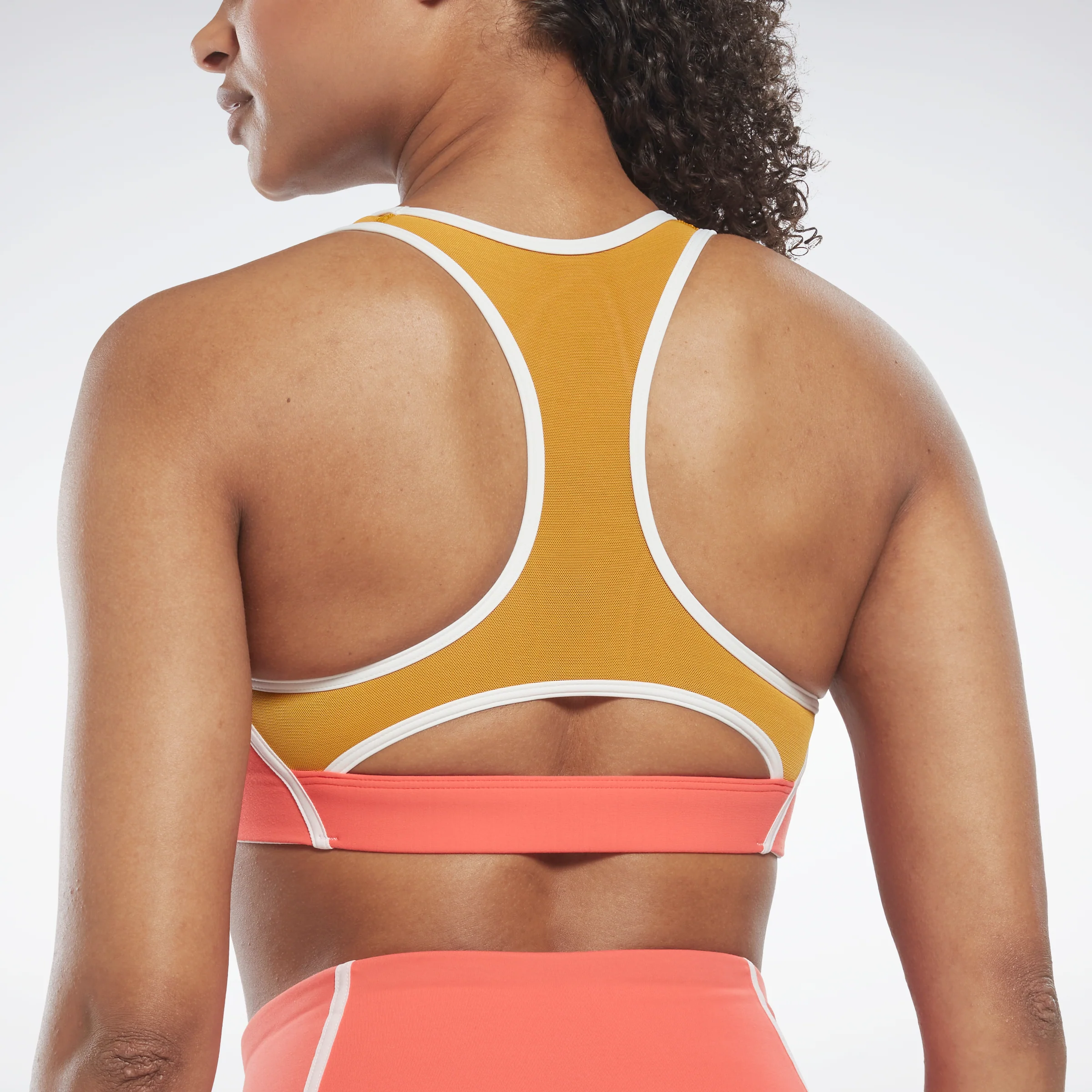 Reebok Apparel Women Lux Racer Colorblocked Padded Bra Smorfl - Image 4