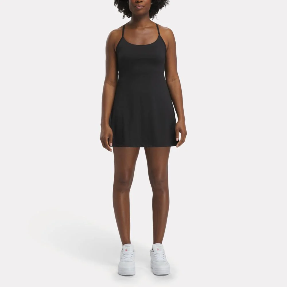 Reebok Apparel Women Lux Strappy Dress BLACK