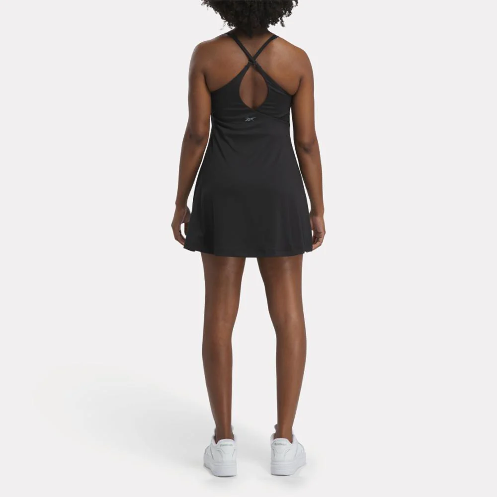 Reebok Apparel Women Lux Strappy Dress BLACK - Image 3