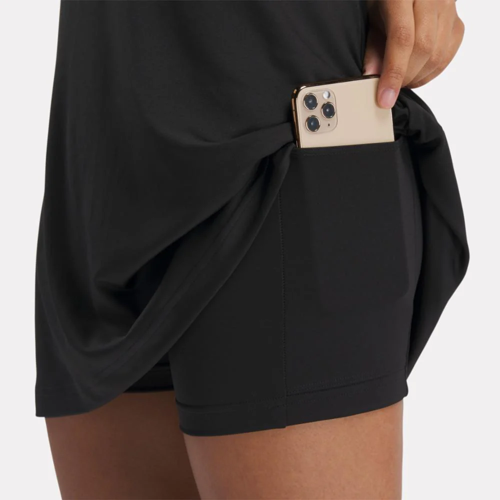 Reebok Apparel Women Lux Strappy Dress BLACK - Image 4