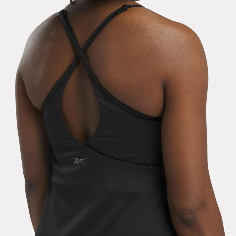 Reebok Apparel Women Lux Strappy Dress BLACK - Image 5