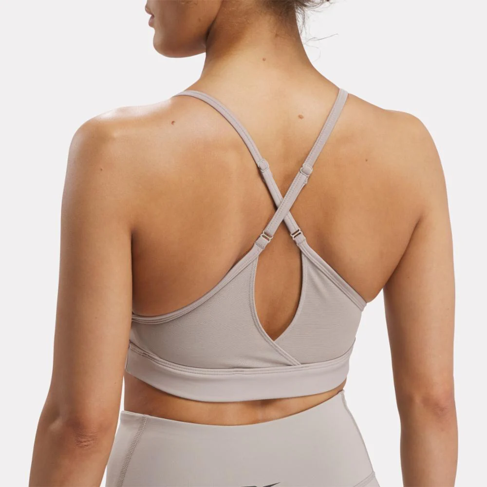 Reebok Apparel Women Lux Strappy Sports Bra ASH - Image 4