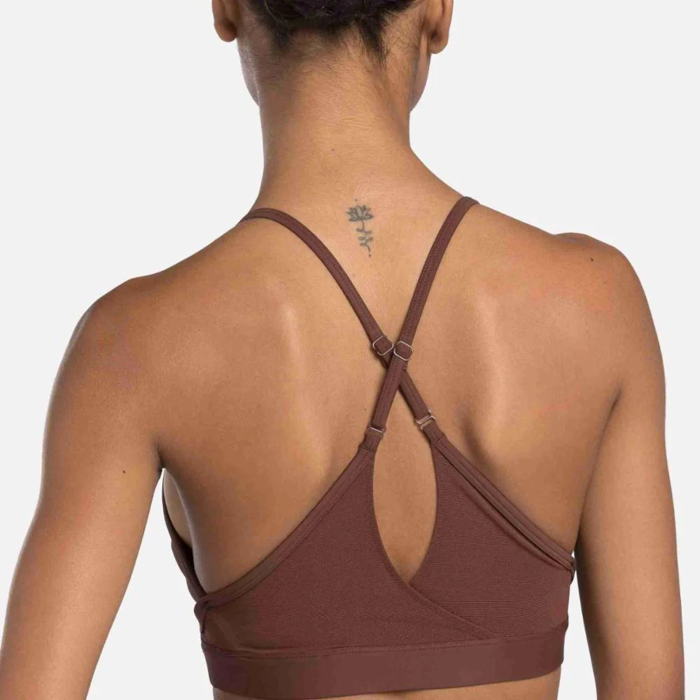 Reebok Apparel Women Lux Strappy Sports Bra UNEARTHED BROWN - Image 4