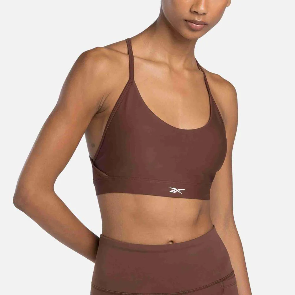 Reebok Apparel Women Lux Strappy Sports Bra UNEARTHED BROWN - Image 5