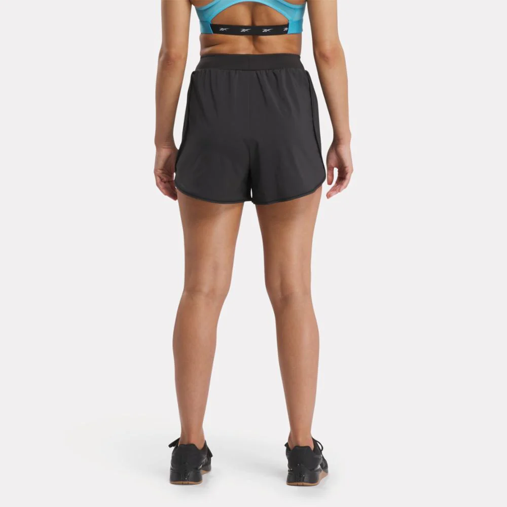 Reebok Apparel Women Lux Woven Shorts BLACK - Image 3