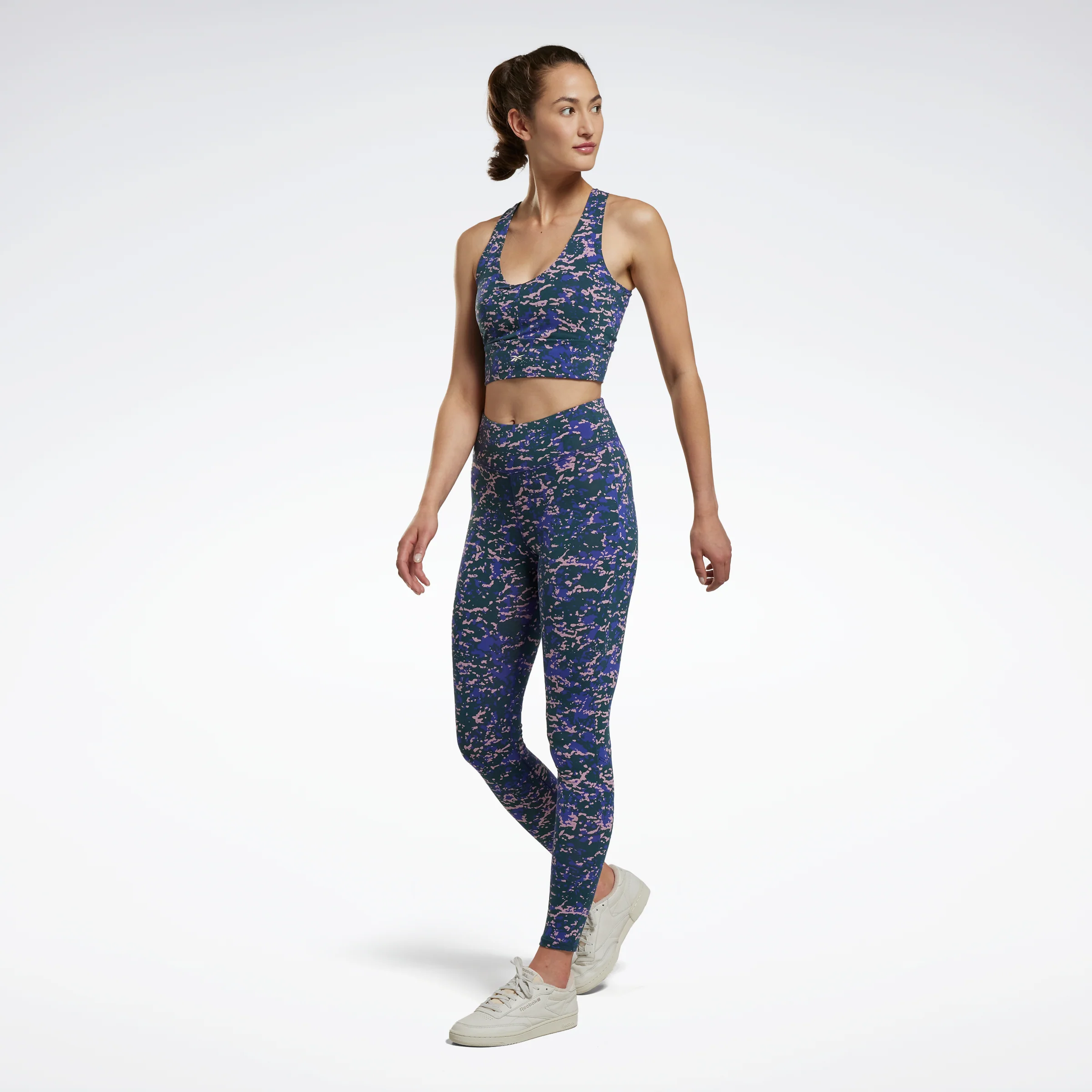 Reebok Apparel Women Modern Safari Cotton Leggings Forgrn - Image 2