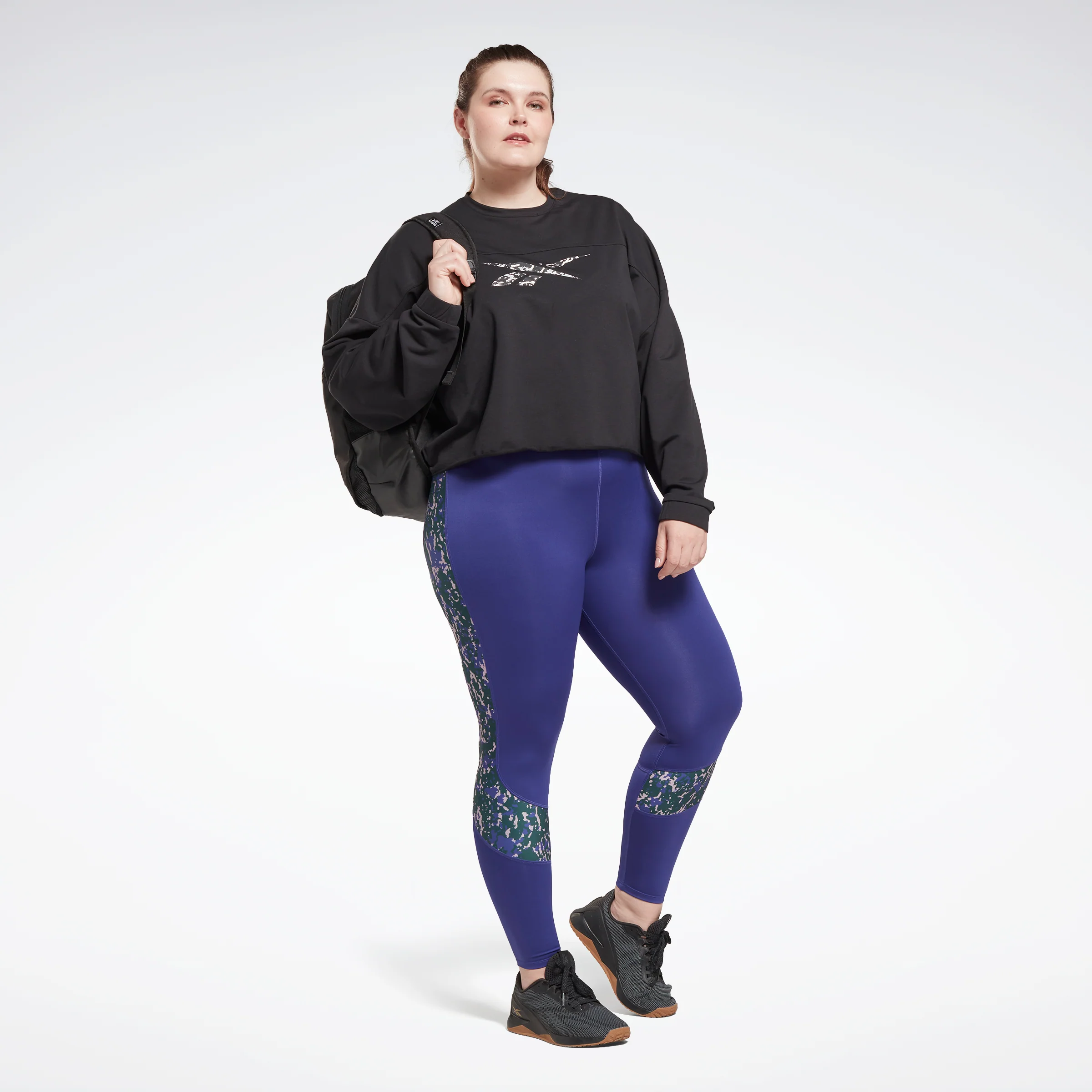 Reebok Apparel Women Modern Safari Coverup (Plus Size) Black - Image 2