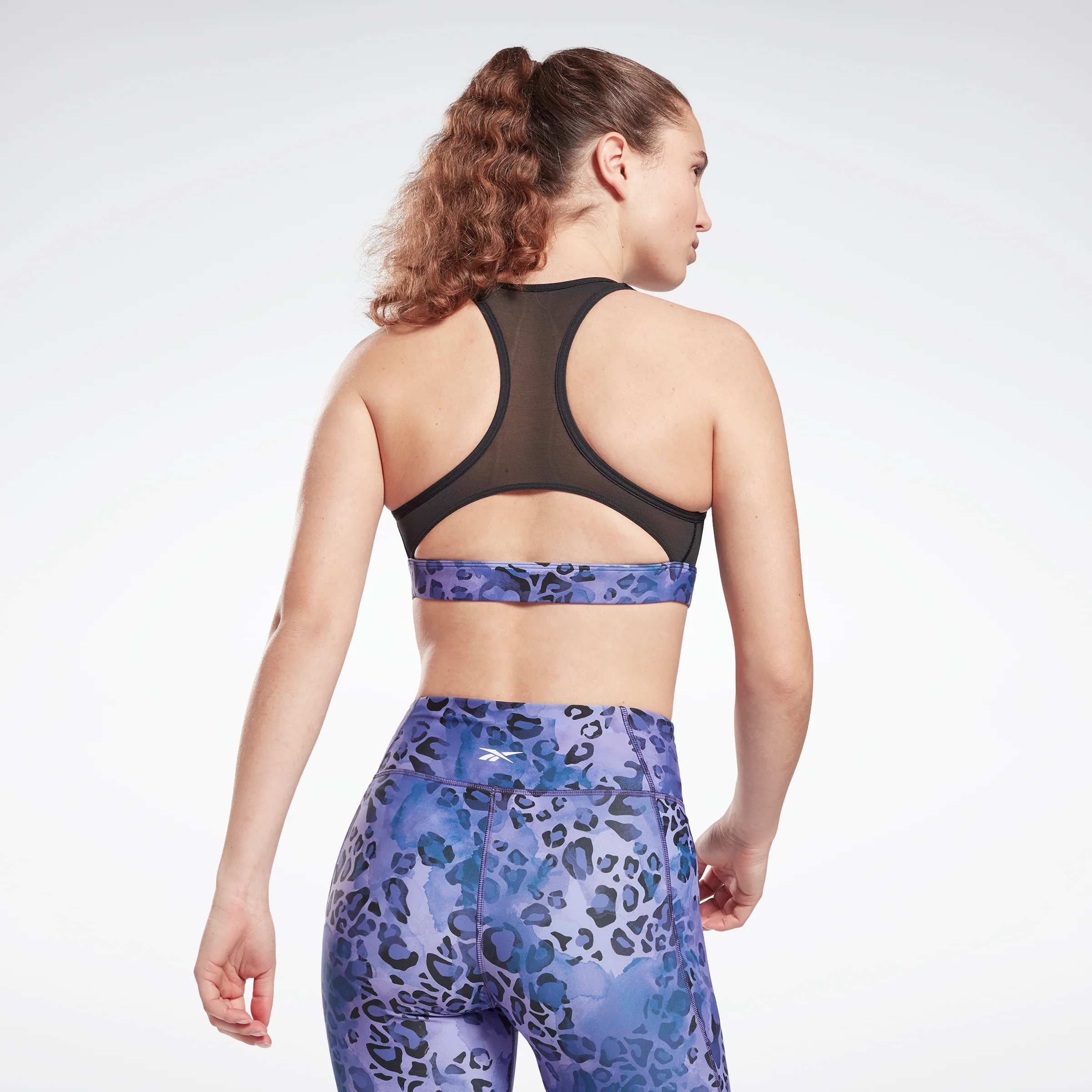 Reebok Apparel Women Modern Safari Lux Racer Padded Medium-Impact Sports Bra Vecnav/Hypprl - Image 3