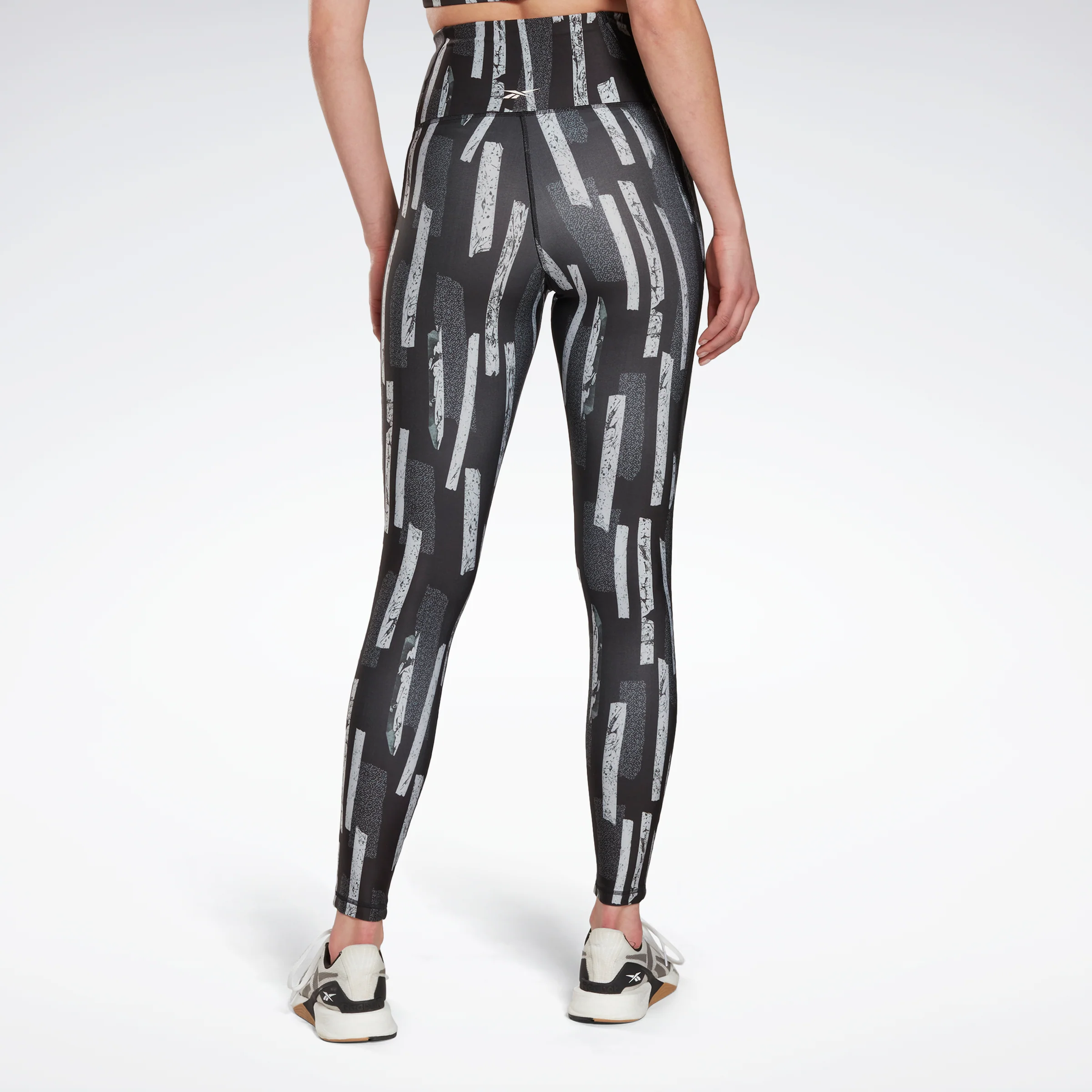 Reebok Apparel Women Myt Allover Print Leggings Nghblk - Image 3