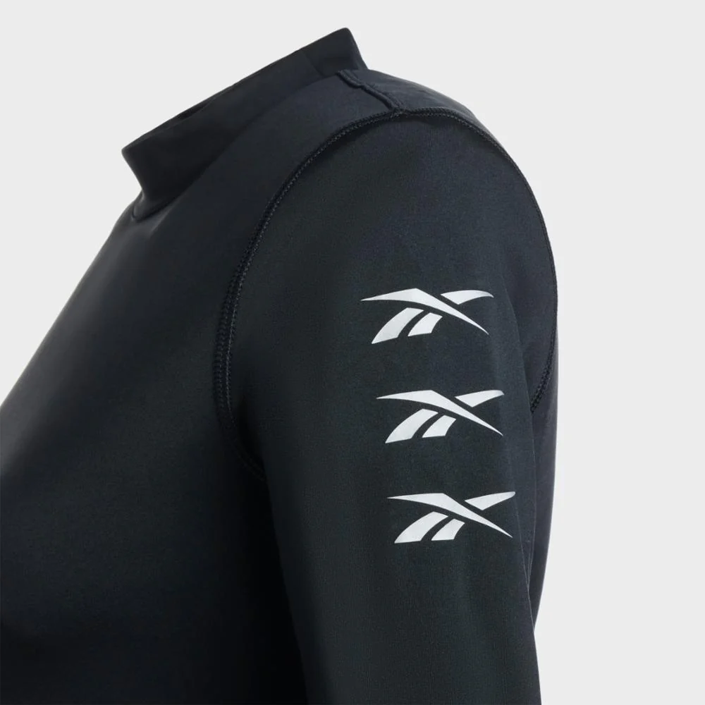 Reebok Apparel Women MYT Long Sleeve Top BLACK - Image 3