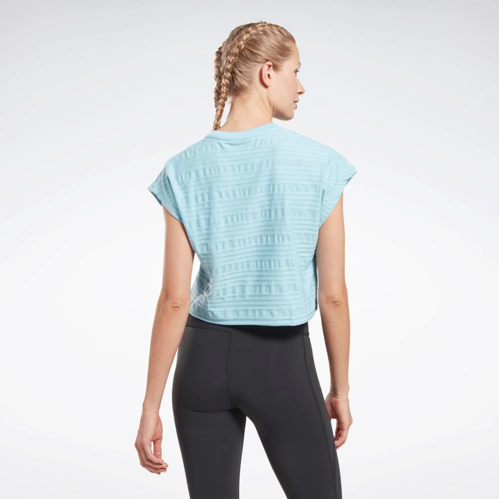 Reebok Apparel Women Perforated T-Shirt BLUPEA - Image 3