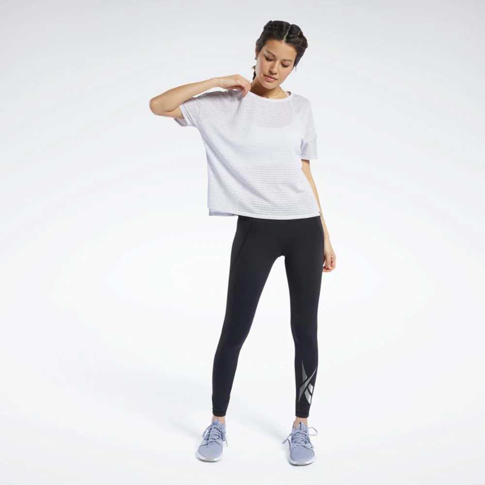 Reebok Apparel Women Perforated Tee PORCEL - Image 2