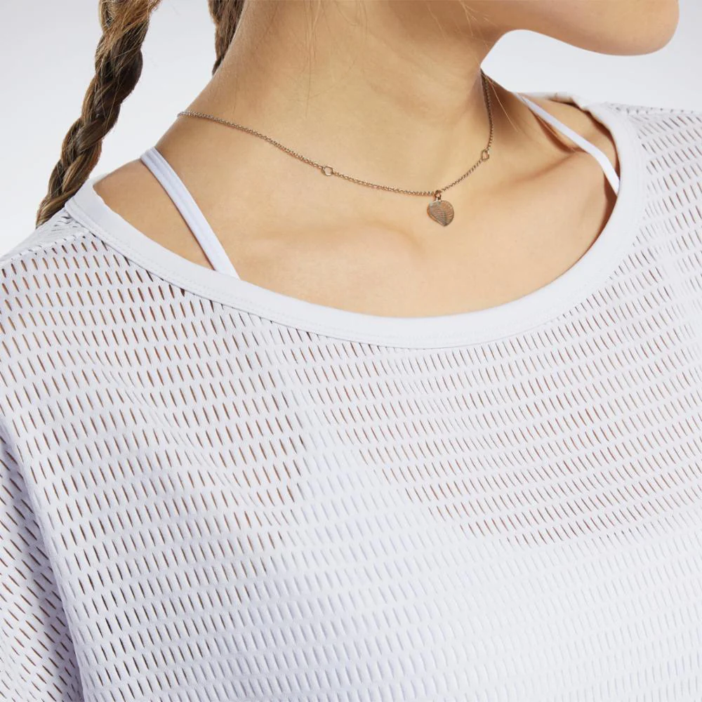 Reebok Apparel Women Perforated Tee PORCEL - Image 5