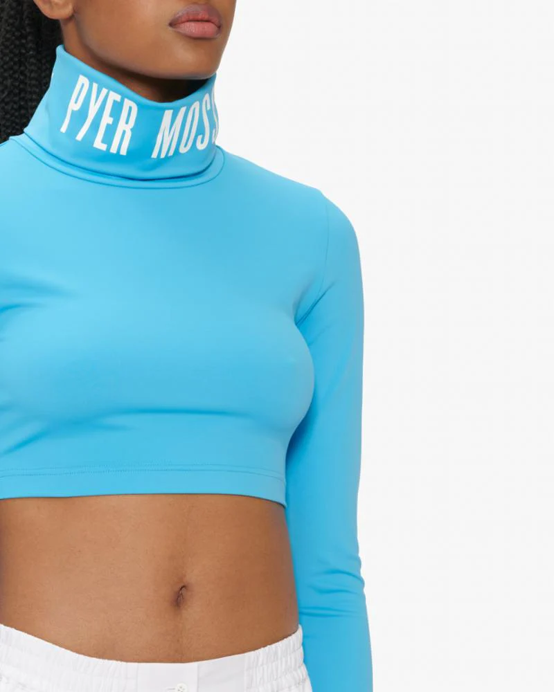 Reebok Apparel Women PYER MOSS TURTLE NECK ALWBLU - Image 4
