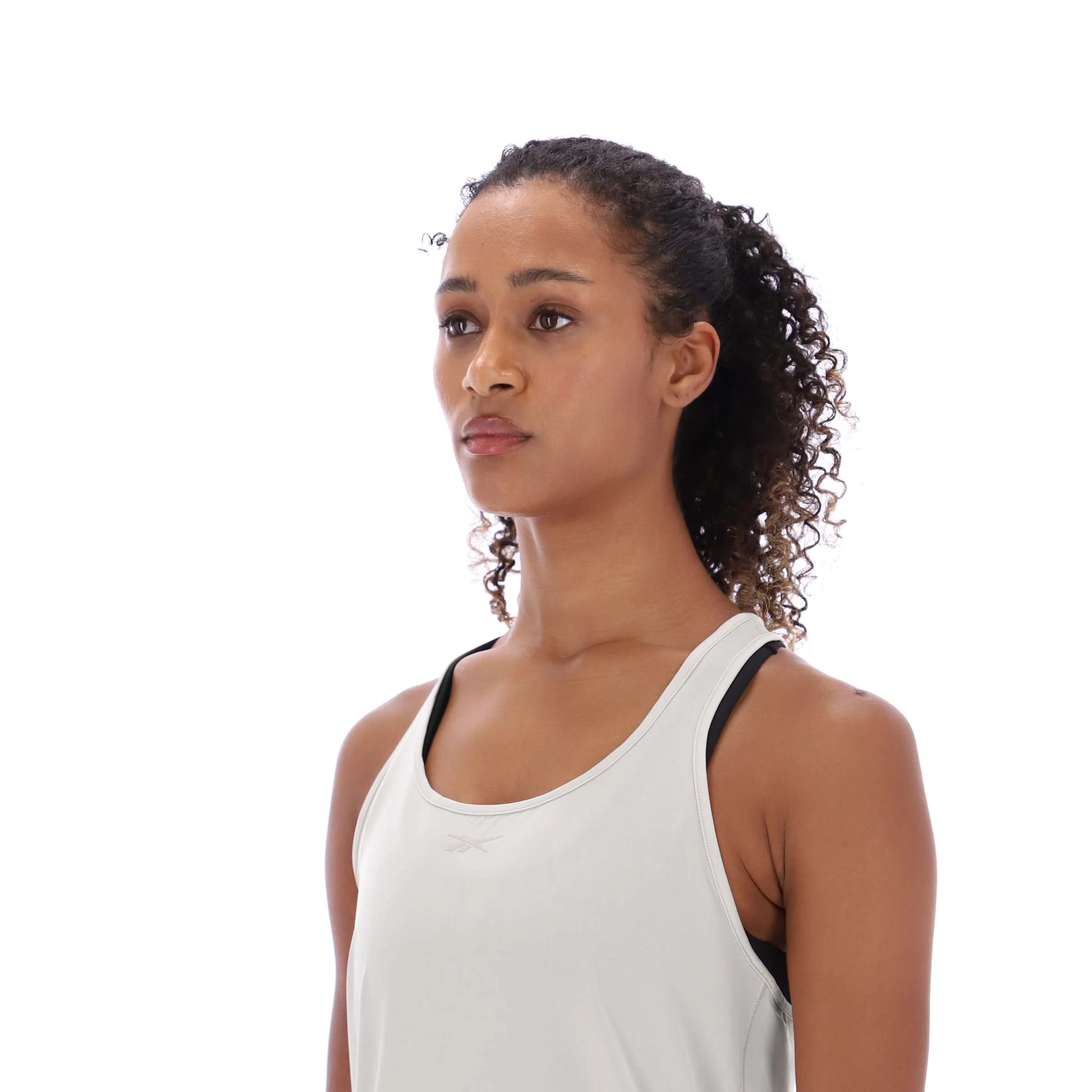 REEBOK APPAREL WOMEN RBK-CHILL Athletic Tank CHALK - Image 3