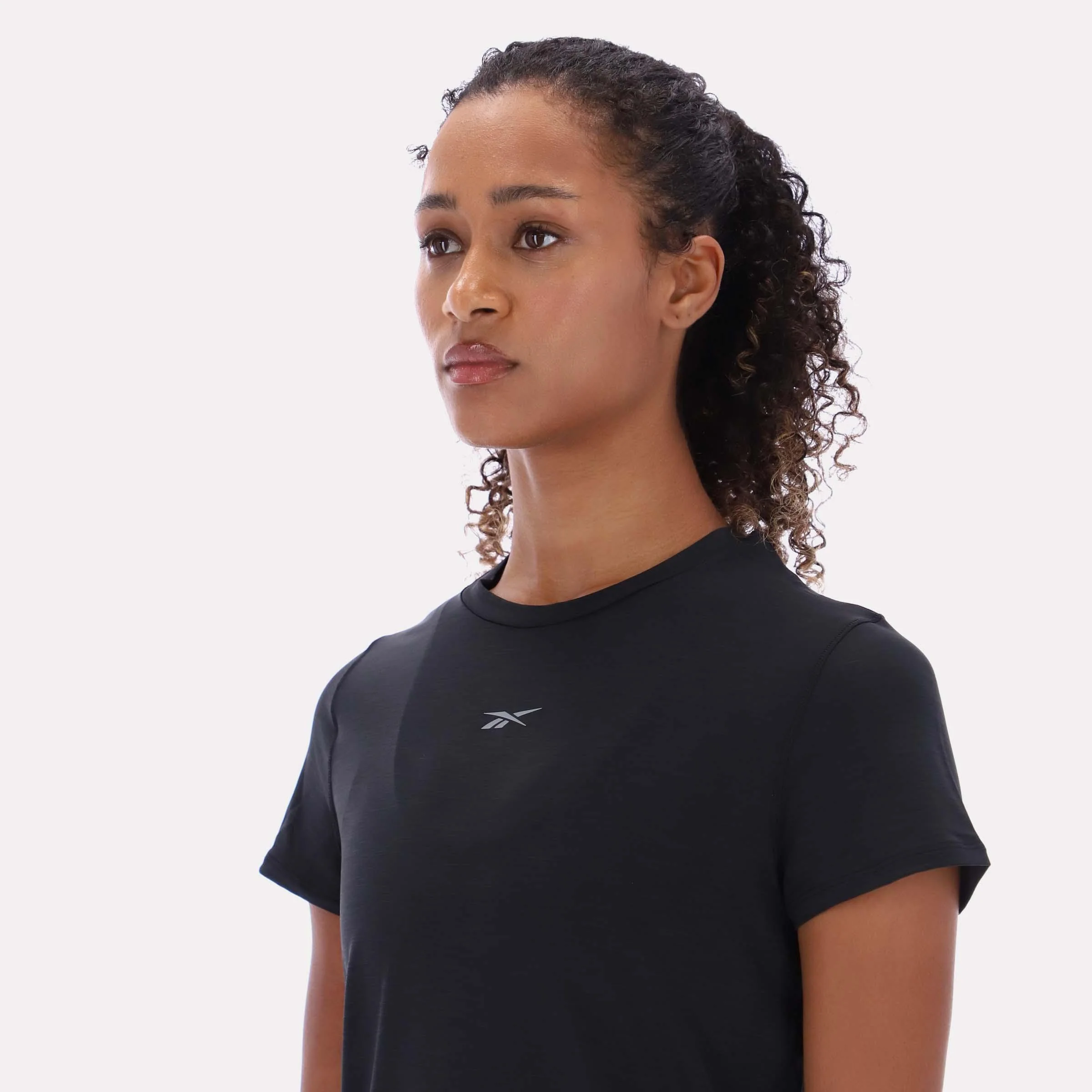 Reebok Apparel Women RBK-CHILL Athletic Tee BLACK - Image 3