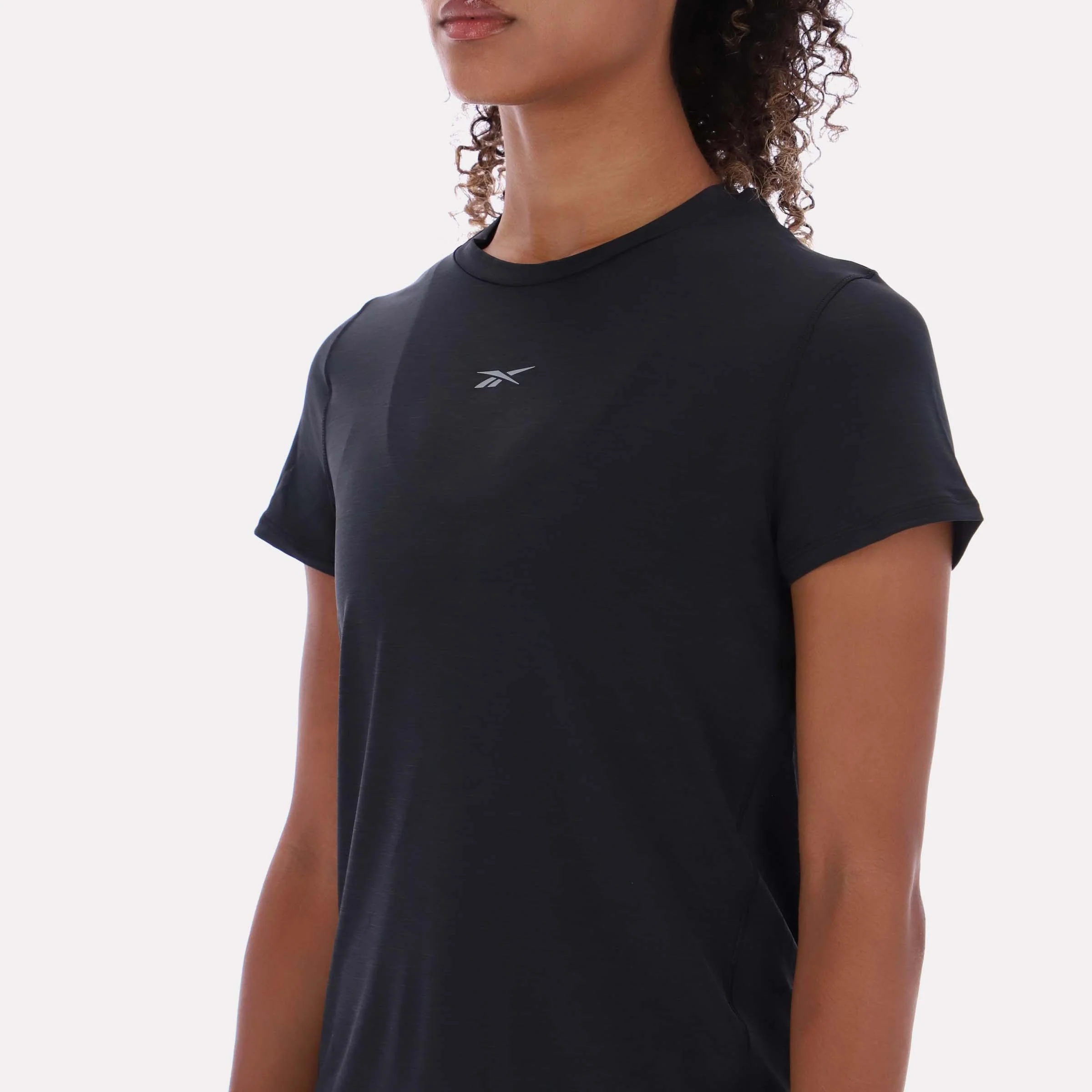 Reebok Apparel Women RBK-CHILL Athletic Tee BLACK - Image 4