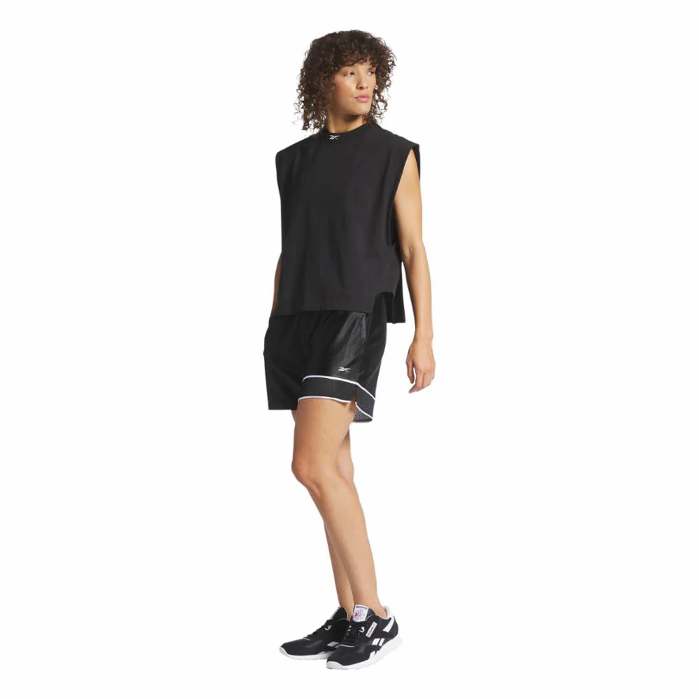 Reebok Apparel Women Reebok Classics Basketball Shorts BLACK - Image 2