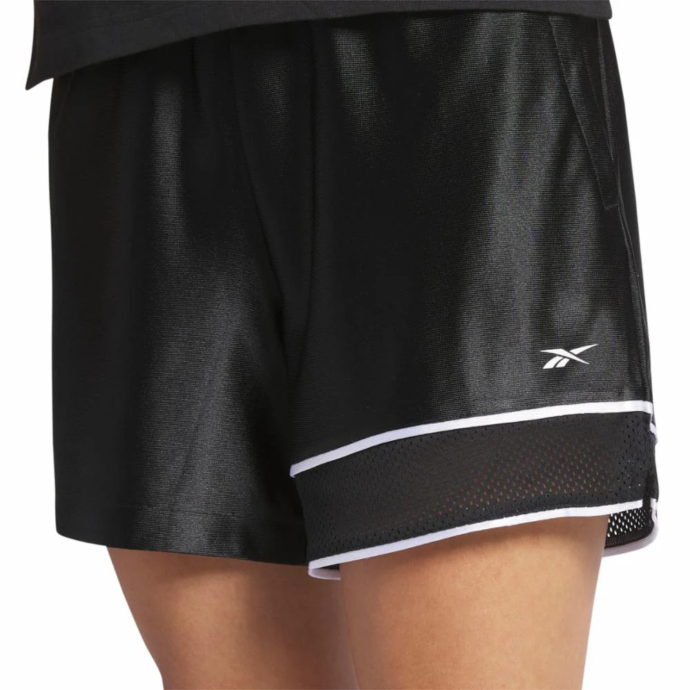 Reebok Apparel Women Reebok Classics Basketball Shorts BLACK - Image 4
