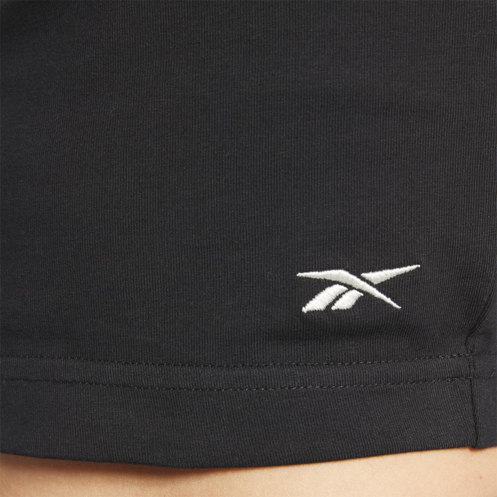 Reebok Apparel Women Reebok Classics Cropped Jersey T-Shirt BLACK - Image 4