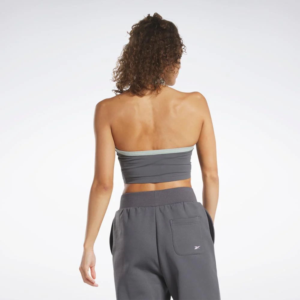Reebok Apparel Women Reebok Classics Graphic Halter Tank Top PURGRY - Image 3
