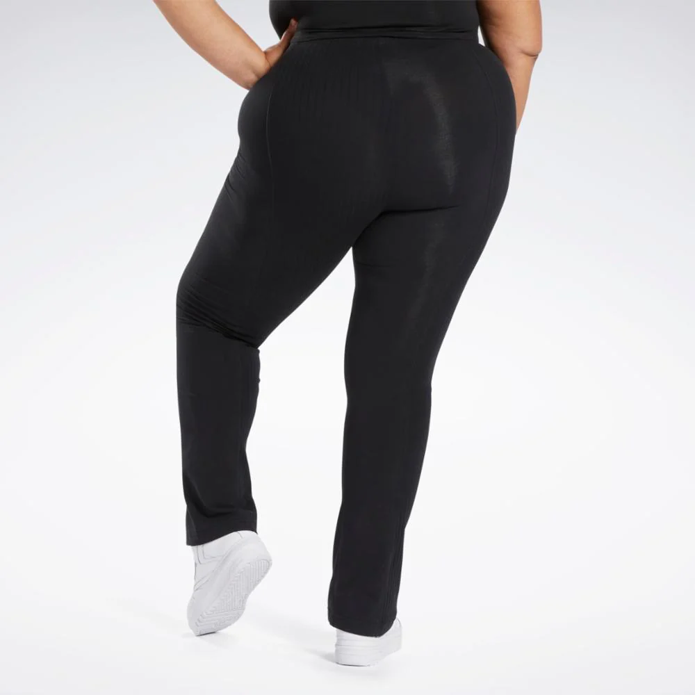 Reebok Apparel Women Reebok Classics High-Rise Leggings (Plus Size) BLACK - Image 3
