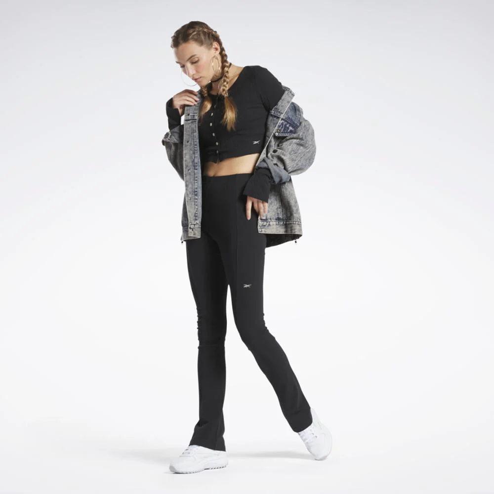 Reebok Apparel Women Reebok Classics Long-Sleeve Top BLACK - Image 2