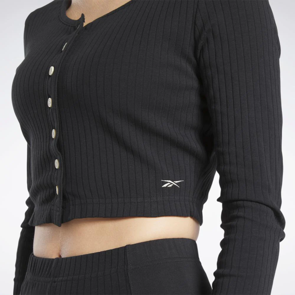 Reebok Apparel Women Reebok Classics Long-Sleeve Top BLACK - Image 5