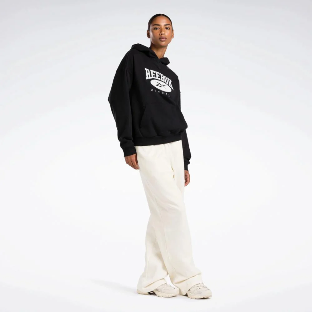 Reebok Apparel Women REEBOK CLASSICS NATURAL DYE BIG LOGO HOODIE BLACK - Image 2