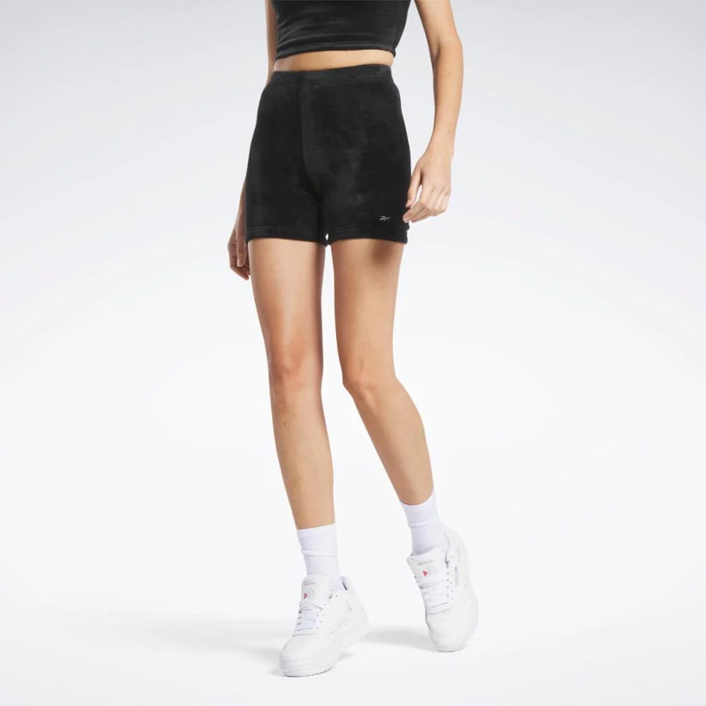 Reebok Apparel Women Reebok Classics Plush Shorts BLACK - Image 2