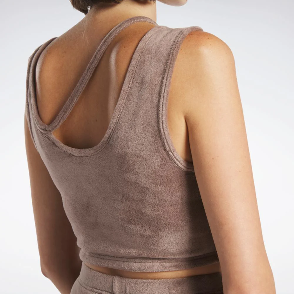 Reebok Apparel Women Reebok Classics Plush Top TAUPE - Image 6