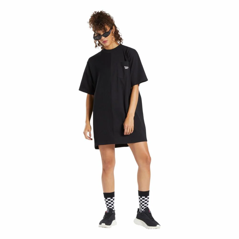 Reebok Apparel Women REEBOK CLASSICS T-SHIRT DRESS BLACK - Image 2