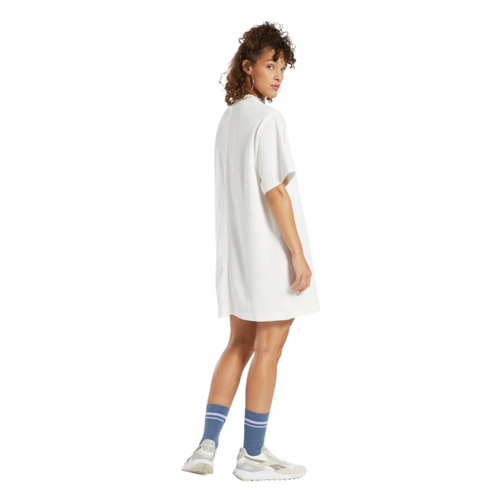 Reebok Apparel Women REEBOK CLASSICS T-SHIRT DRESS CHALK - Image 3