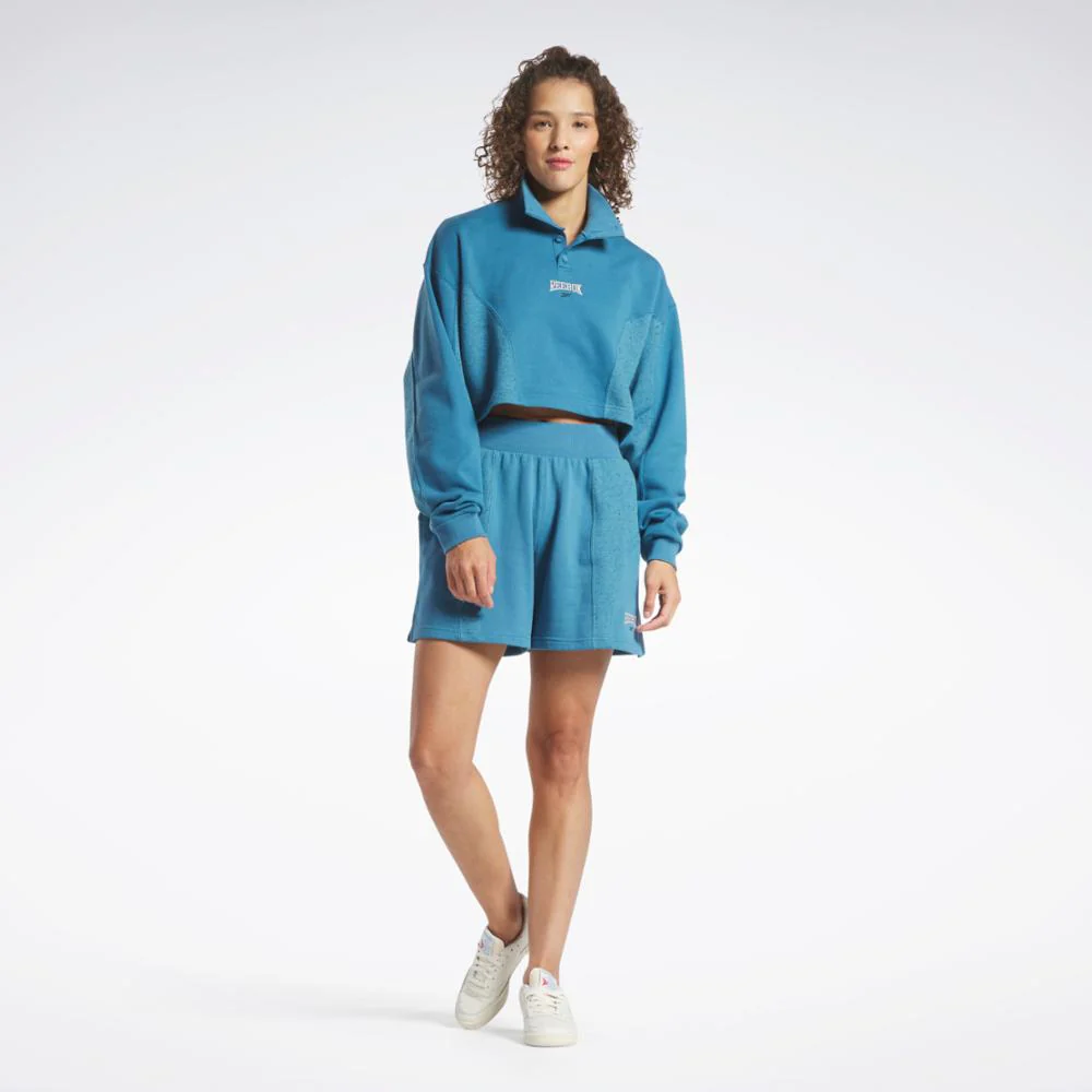 Reebok Apparel Women Reebok Classics Varsity Sweatshirt STEBLU - Image 2