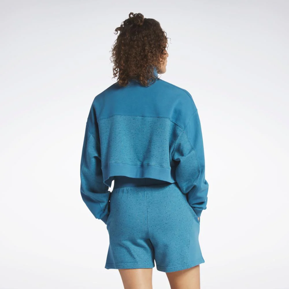 Reebok Apparel Women Reebok Classics Varsity Sweatshirt STEBLU - Image 3