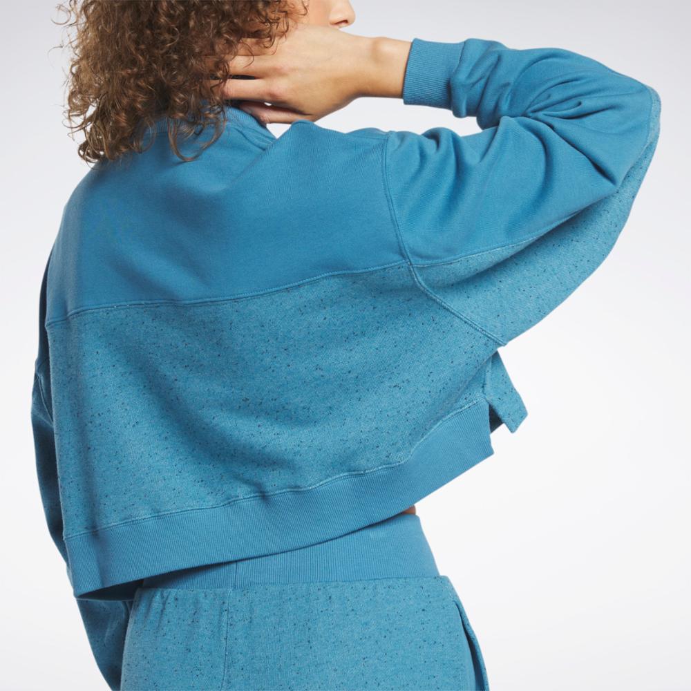 Reebok Apparel Women Reebok Classics Varsity Sweatshirt STEBLU - Image 5