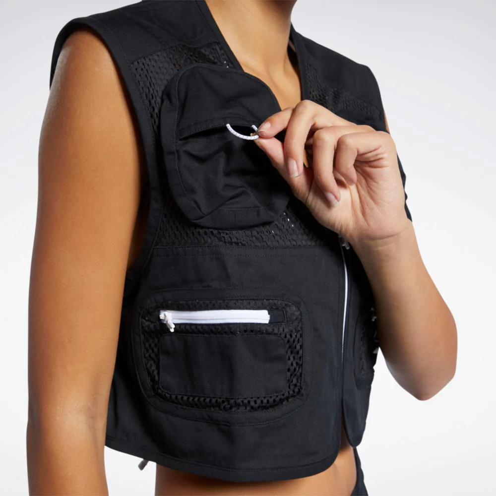 Reebok Apparel Women Reebok Classics Vest BLACK - Image 5