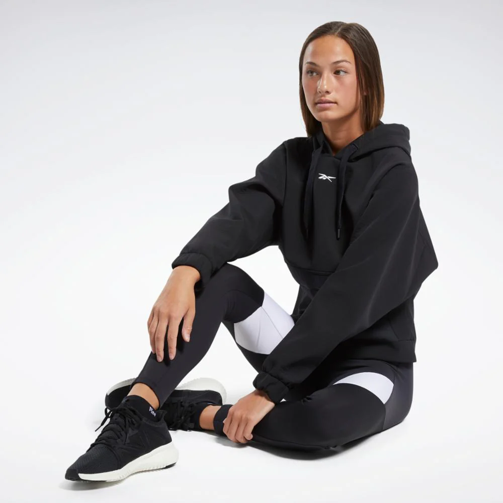 Reebok Apparel Women Reebok Edgeworks Hoodie BLACK - Image 2