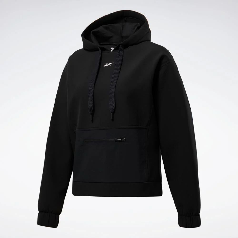 Reebok Apparel Women Reebok Edgeworks Hoodie BLACK - Image 7