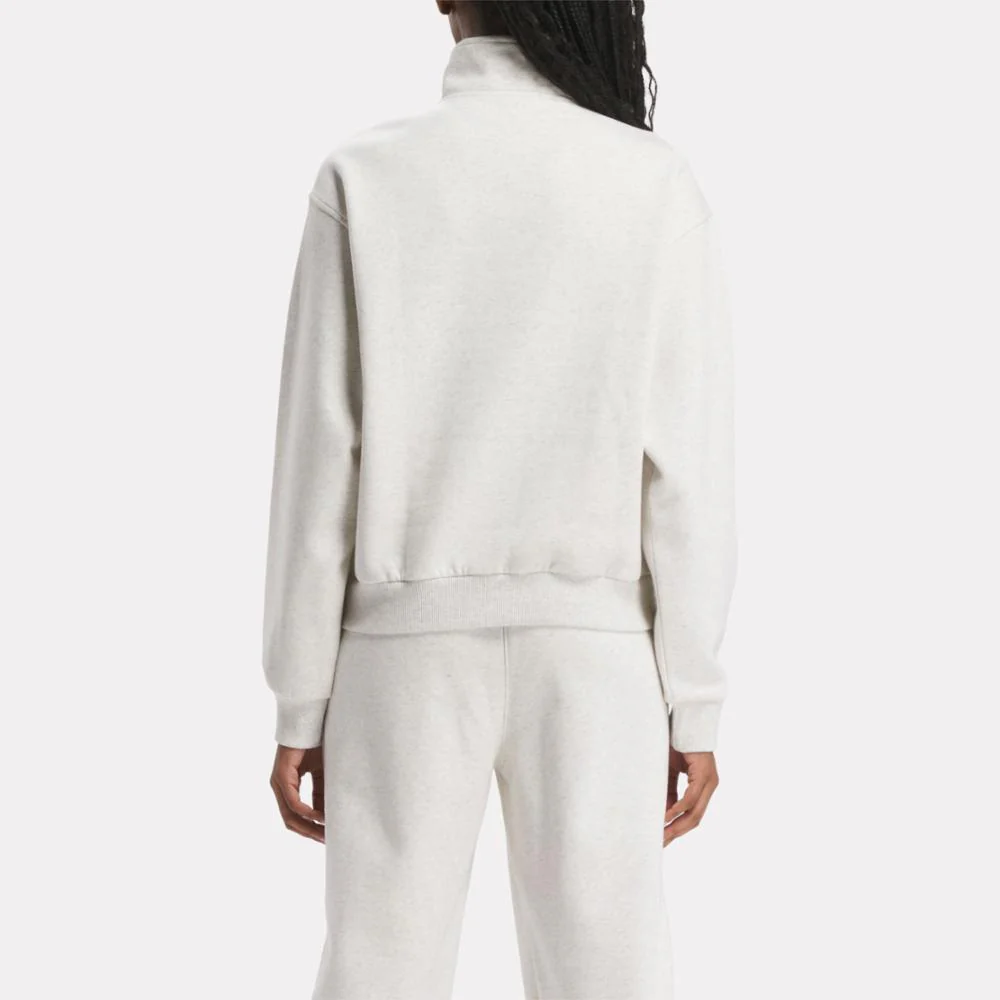 Reebok Apparel Women Reebok ID Energy Fleece Quarter-Zip CHAMEL - Image 3