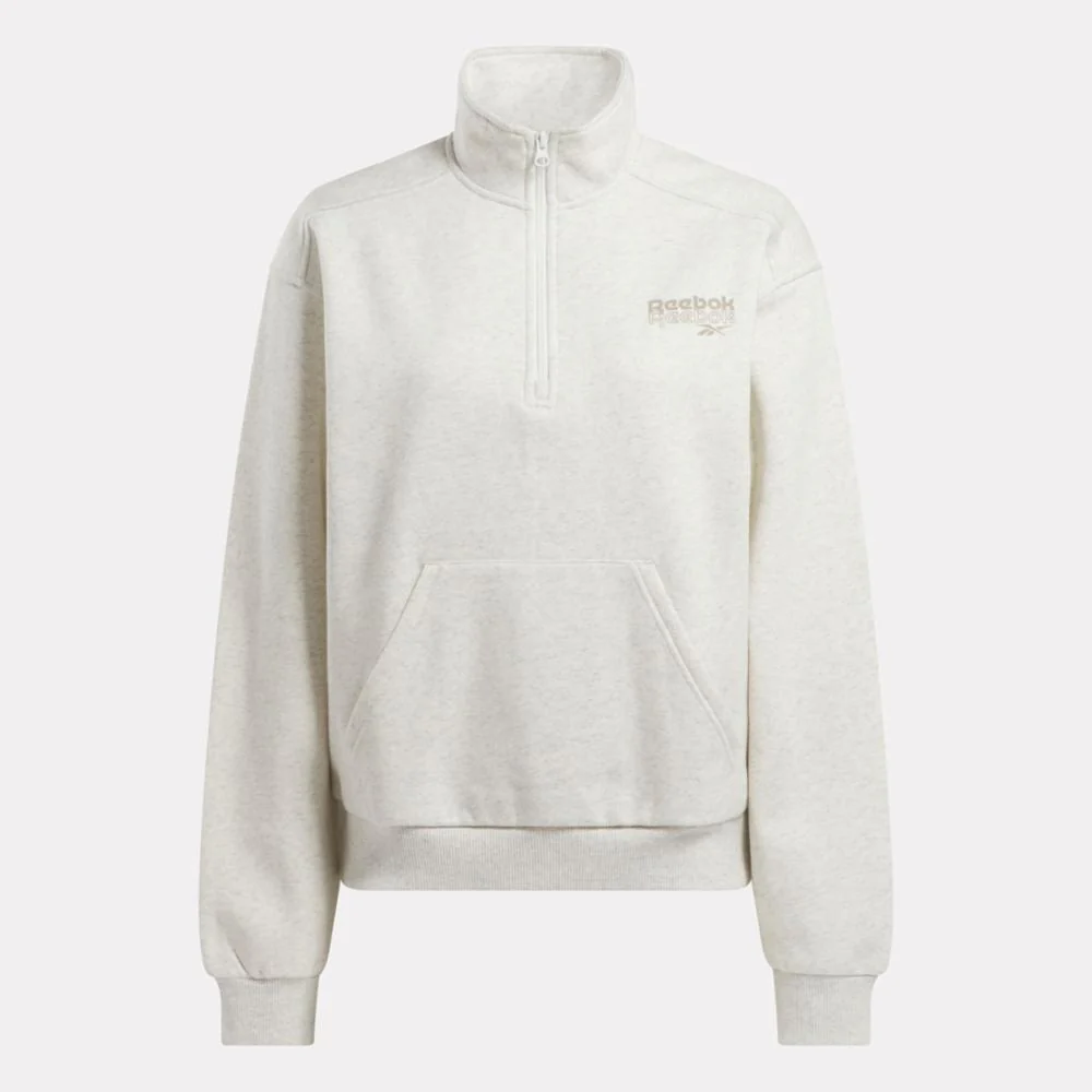 Reebok Apparel Women Reebok ID Energy Fleece Quarter-Zip CHAMEL - Image 6