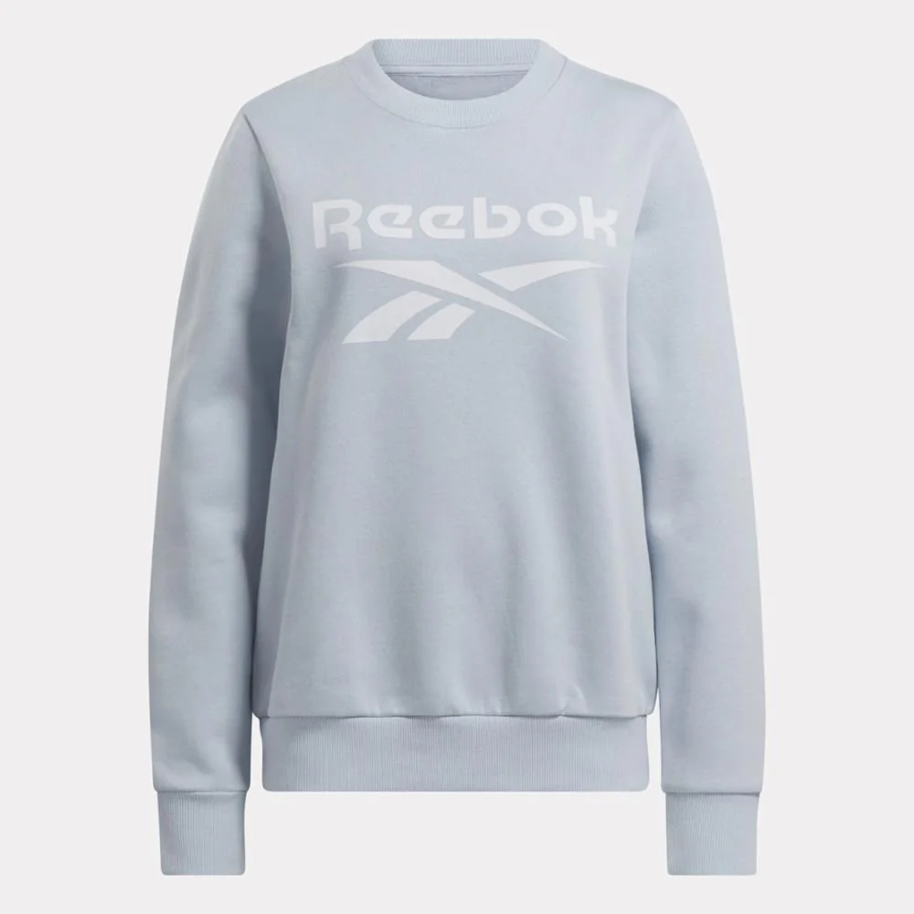 Reebok Apparel Women Reebok Identity Big Logo Fleece Sweatshirt FEEL GOOD BLUE - Image 4